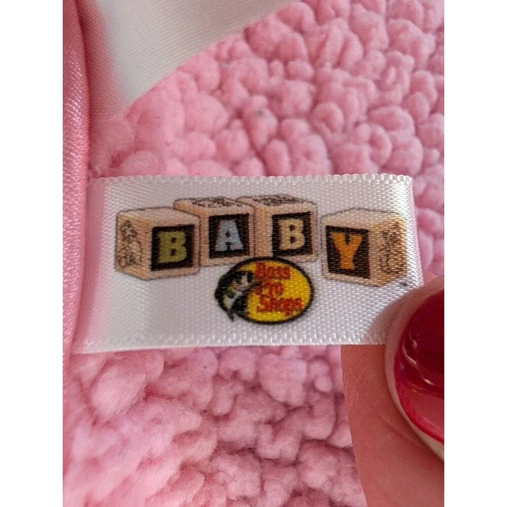Bass Pro Shops TrueTimber Pink Camo Sherpa Lined Baby Blanket Girls 39